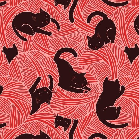 Принт кошки