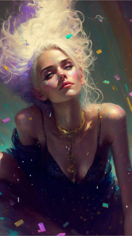 Беловолосая девушка