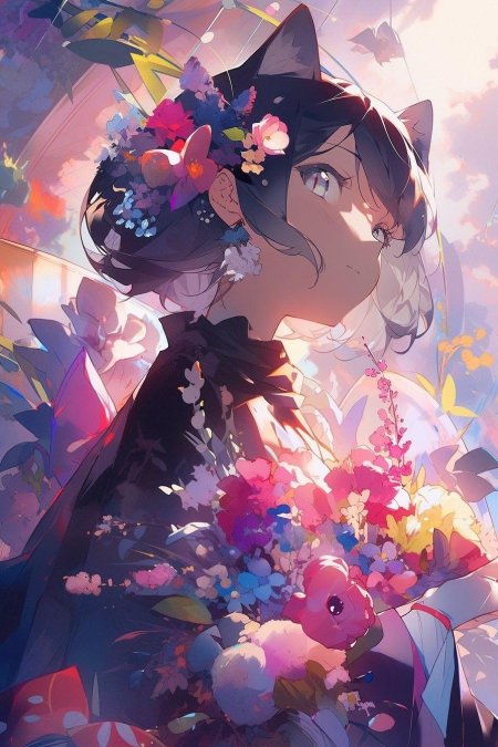 Девушка аниме арт