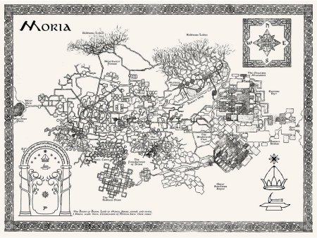 Карта мории из властелина колец