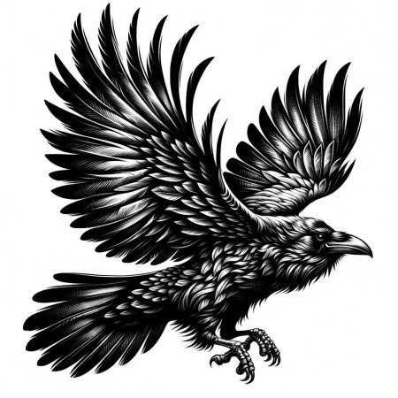Эскиз ворон