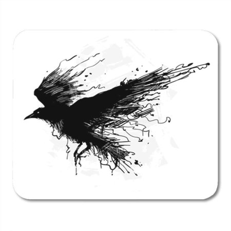 Тату ворона эскиз