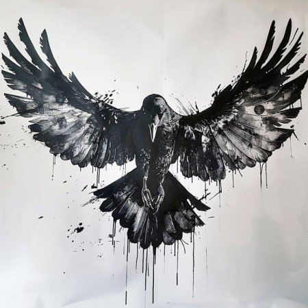Татуировка ворон