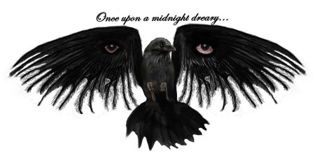 Ворон с расправленными крыльями