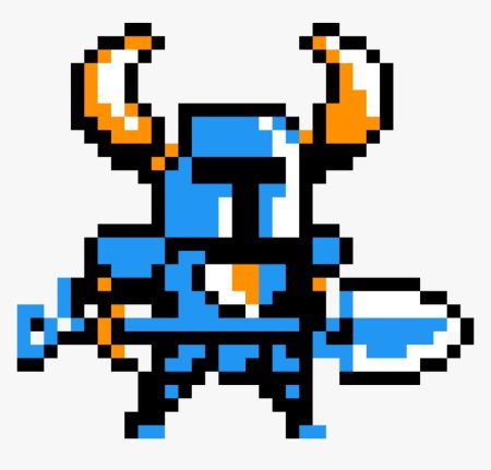 Shovel knight пиксель арт