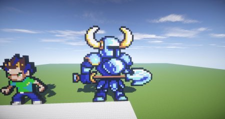 Shovel knight пиксель арт