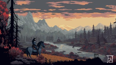 Пиксельный пейзаж