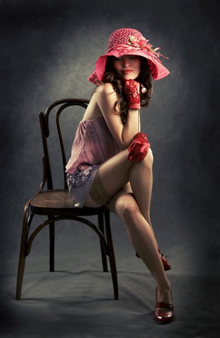 Дама в шляпке