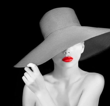 Девушка в красной шляпе