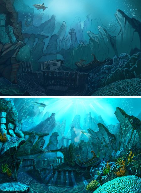 Подводный город атлантис