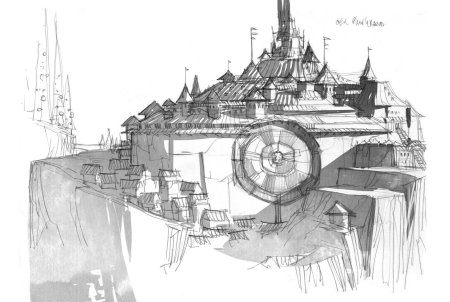 Здание фэнтези скетчи