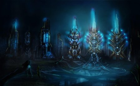 Арты фантастика города