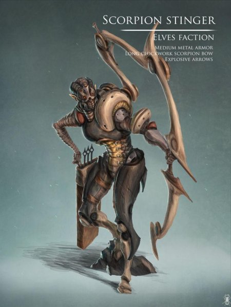 Скорпион концепт арт