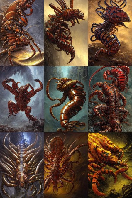 Монстр многоножка сколопендра