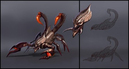 Скорпион концепт арт