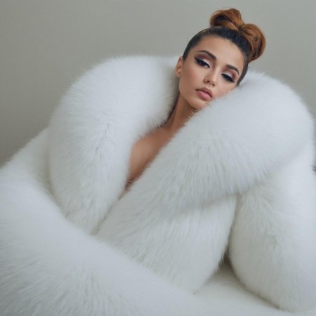 Шуба белая