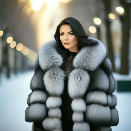 Красивая шуба