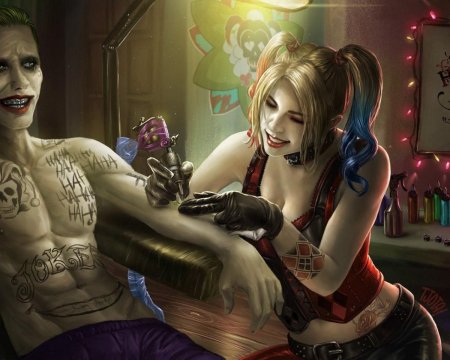 Картина по номерам харли квинн и джокер