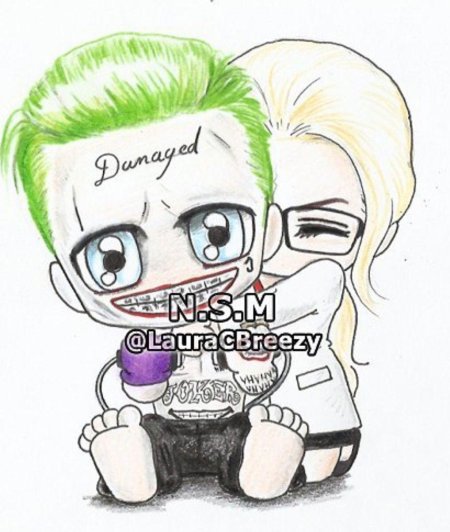 Харли квинн и джокер чиби