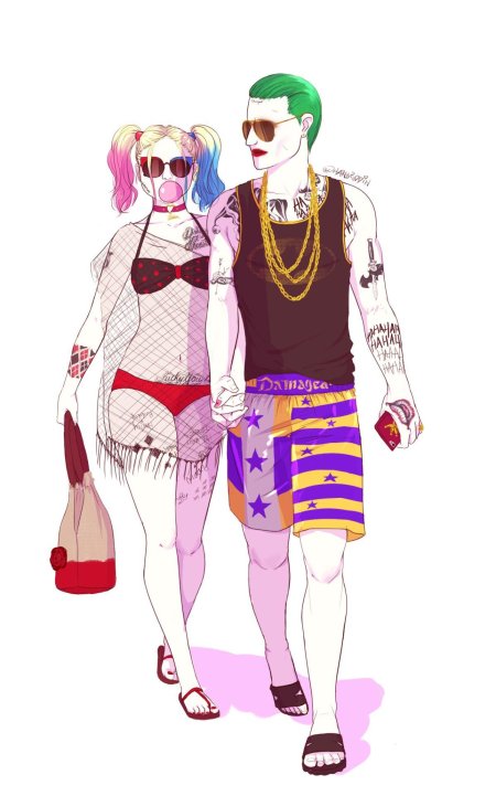 Харли квинн и джокер аниме