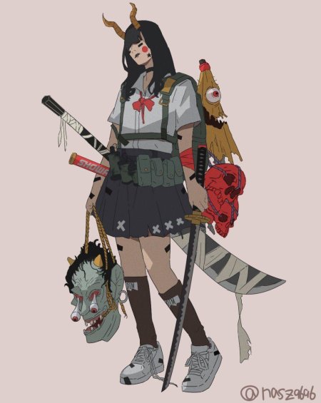 Арт урбан самурай