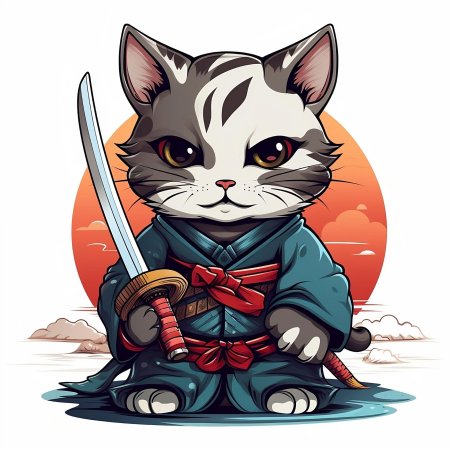 Samurai cat