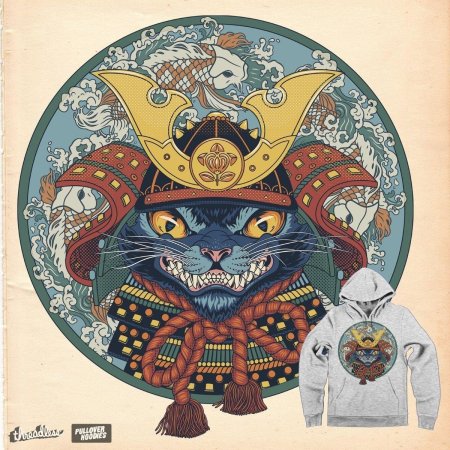 Японские коты якудза самурай