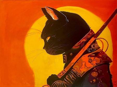 Кошка самурай