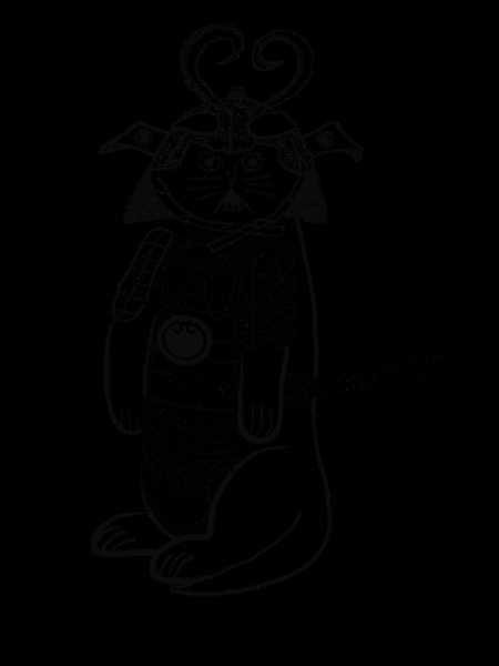 Самурай раскраска