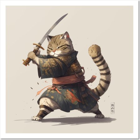 Самурай кот