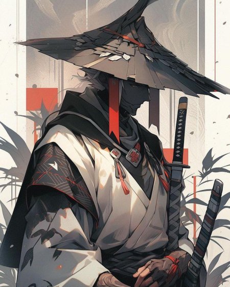 Аниме арт самурай