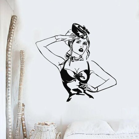 Интерьерная наклейка девушка