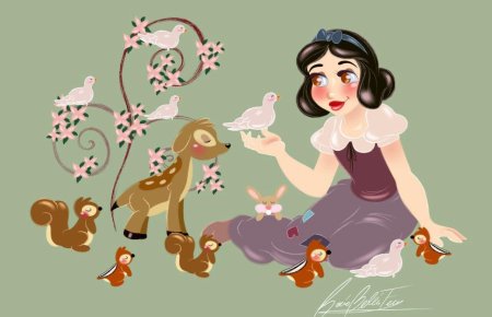 Уолт дисней белоснежка