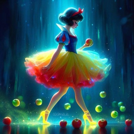 Белоснежка из мультика