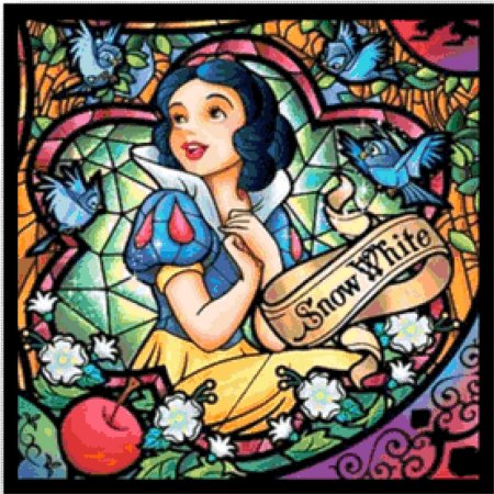 Белоснежка витраж