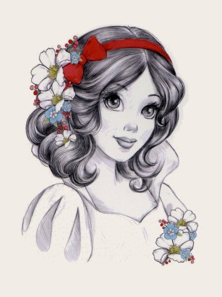 Белоснежка рисунок