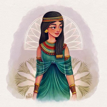 Египетская принцесса рисунок