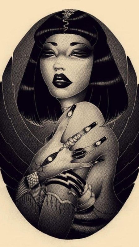 Тату клеопатра