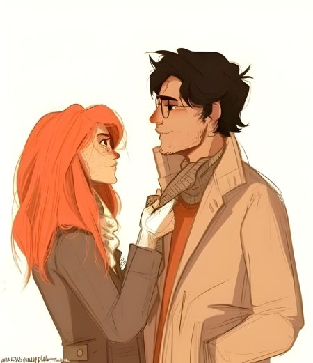 Гарри поттер и джинни уизли арт