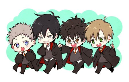 Чиби герои гарри поттера