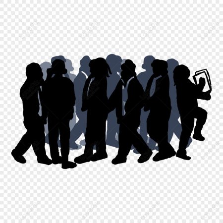 Толпа силуэт