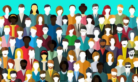 Много людей