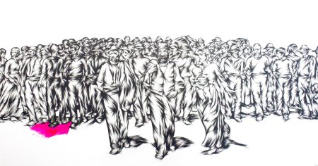 Толпа рисунок