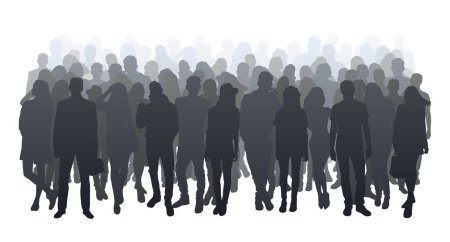 Силуэт толпы