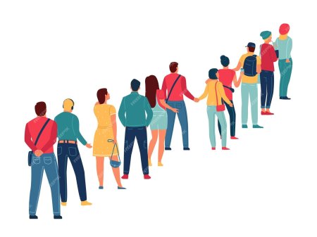 Очередь клипарт