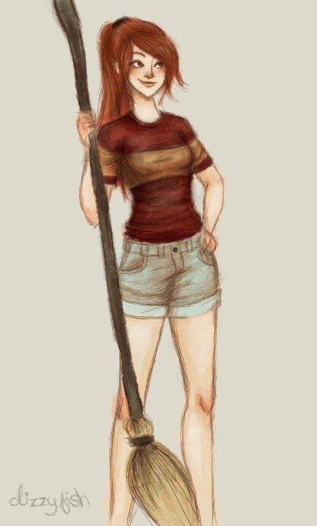 Джинни уизли на метле арт