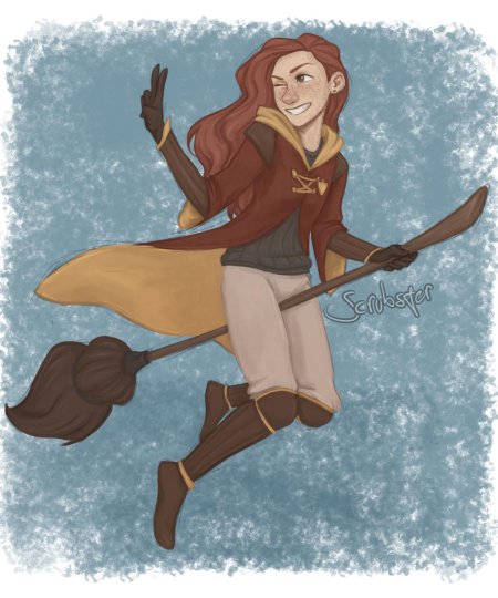 Джинни уизли на метле