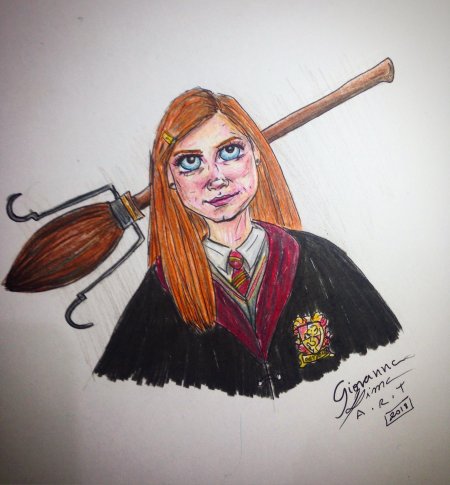 Рисунок рона из гарри поттера