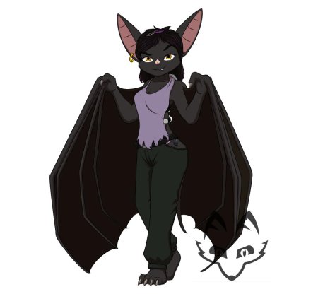 Летучая мышь висит