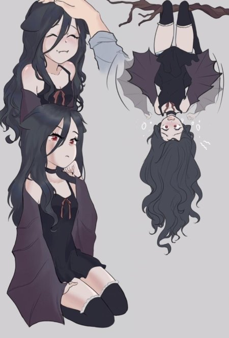 Аниме девочка летучая мышь